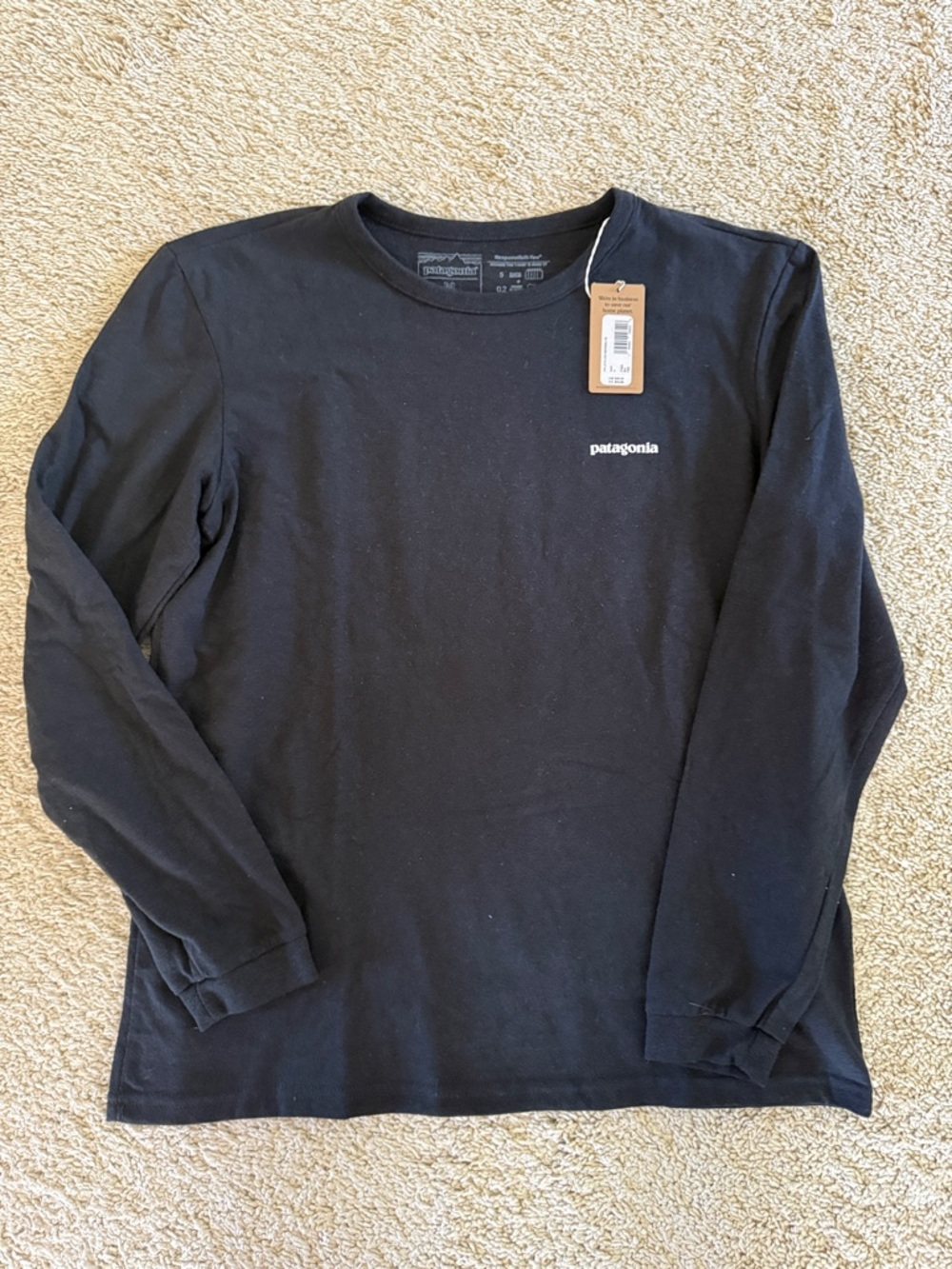 Patagonia ladies Long-Sleeve Crew Tee - Black